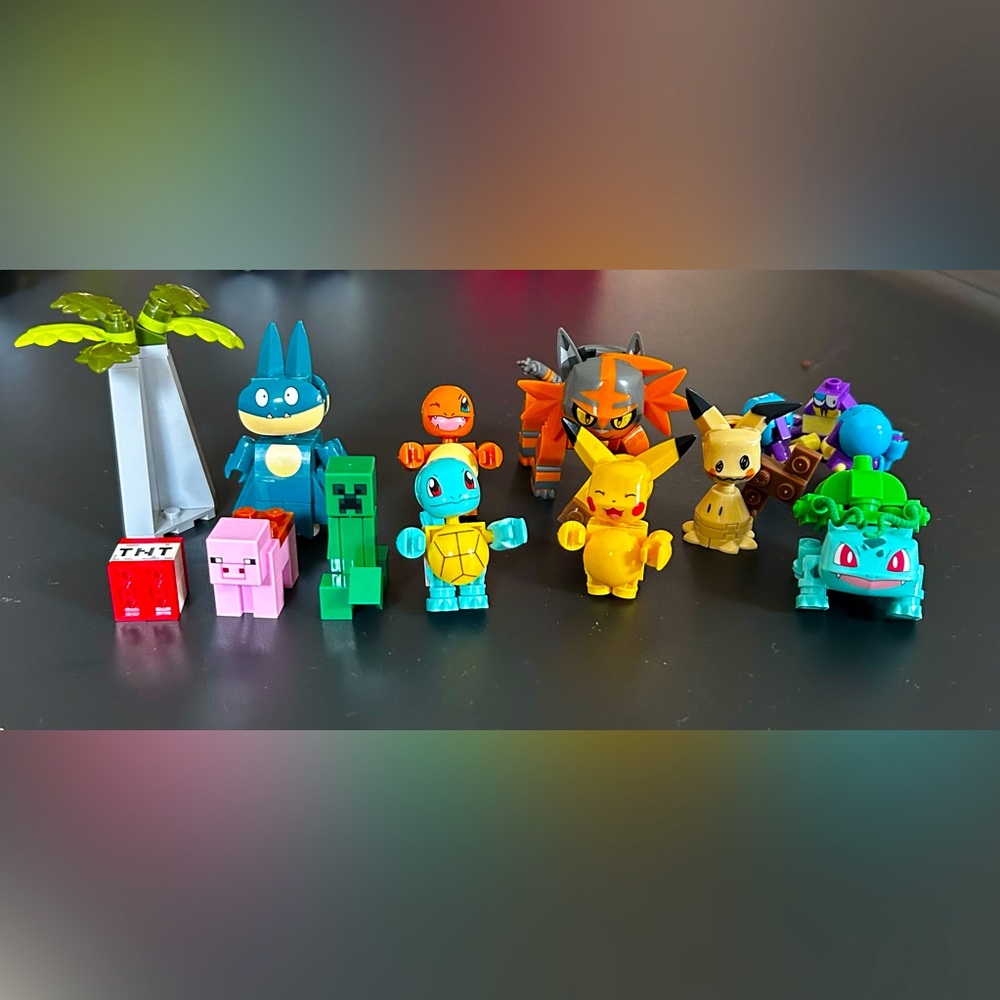 LOT LEGO & Mega Pokémon Minecraft Figures